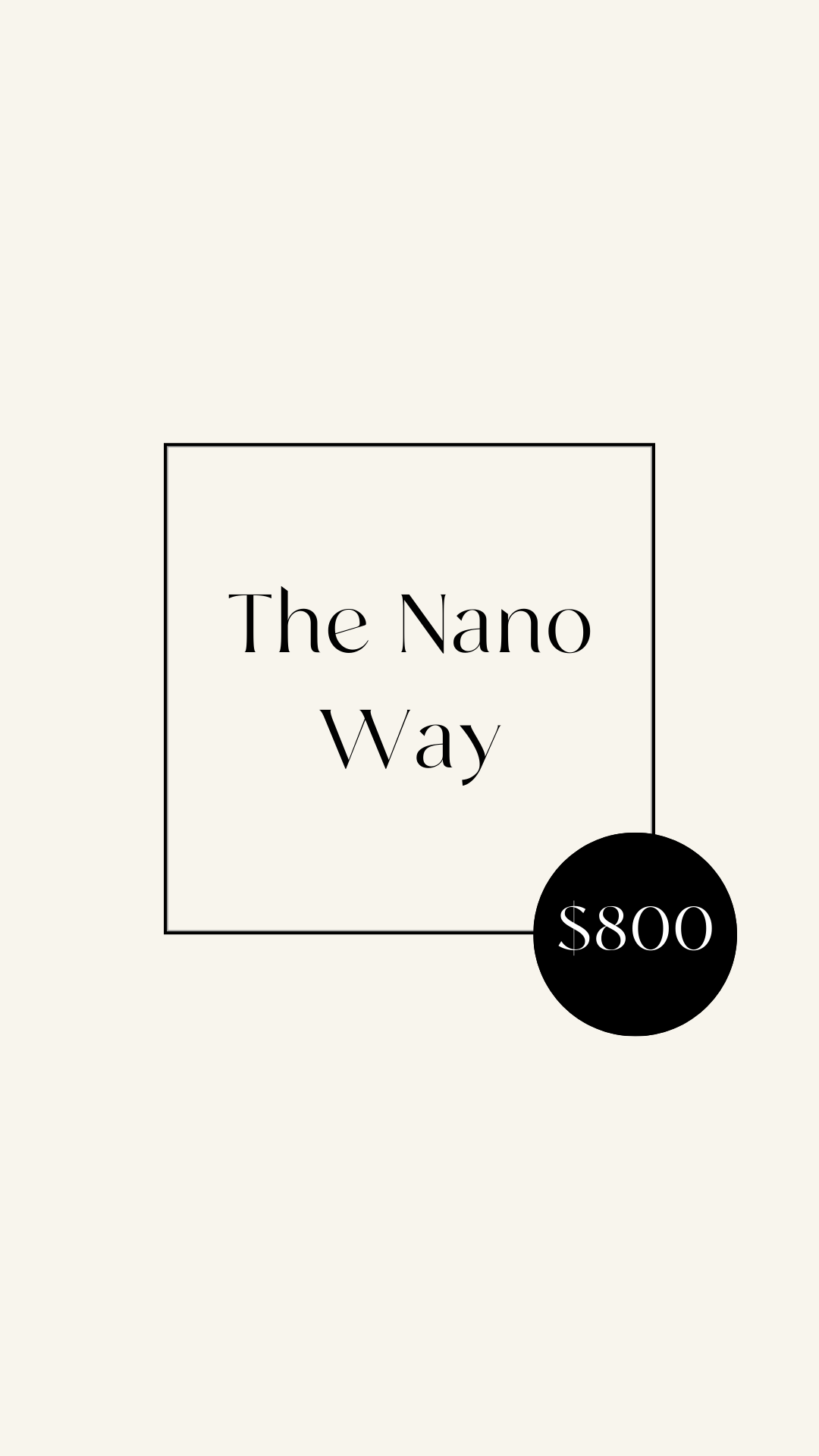 The Nano Way