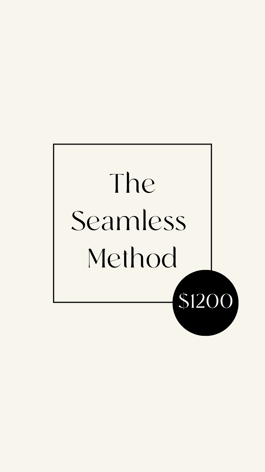 The Seamless Method - Rooted Advanced Weft class