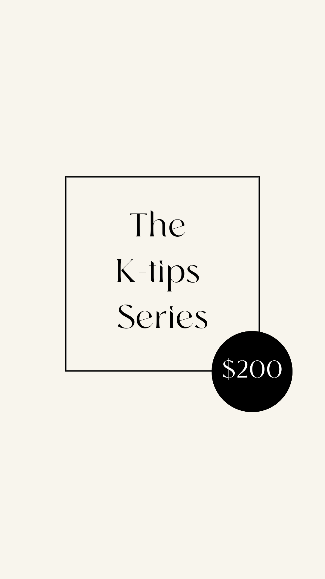 The K-tip Virtual Class - COMING SOON...